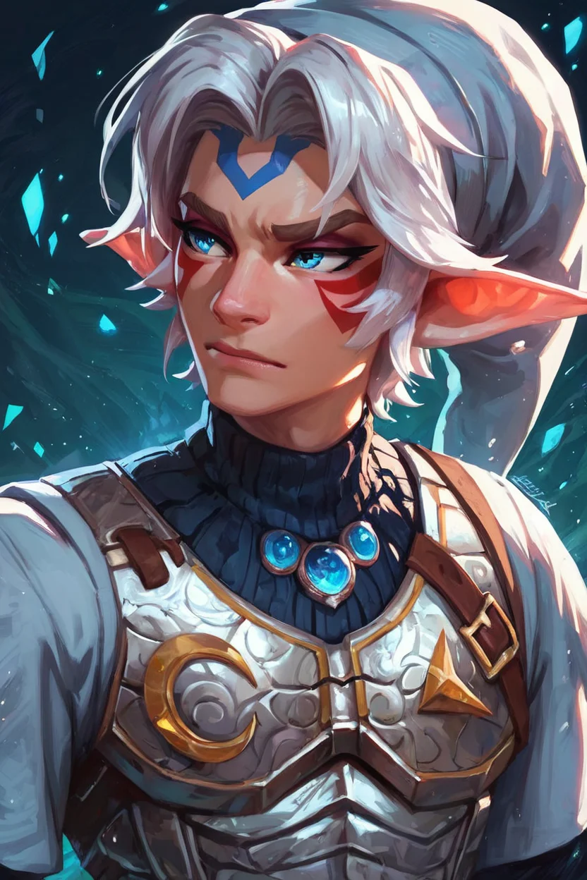 score_9, score_8_up, score_8, BREAK, zzFierceDeity, hat, jewelry, closed mouth, upper body, armor, chainmail, <lora:FierceDeityLink_PDXL:0.8>, BREAK, embedding:zPDXL, Expressiveh, <lora:SDXLFaeTastic2400:0.5>, <lora:Expressive_H-000001:0.4>,