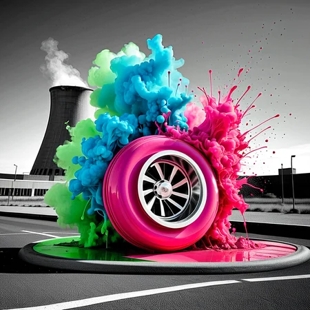 hotTurb0,Turb0,color splash, Green,Blue,pink, nuclear