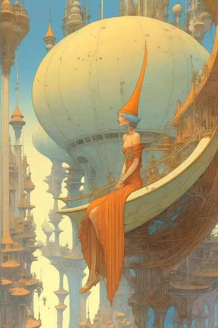 <lora:Luc Schuiten Style:1>Luc Schuiten Style - charming extraordinary moebius - clear clean elegant asymmetrical gorgeous best ever beautiful extraordinary masterpiece 32k hyper-detailed