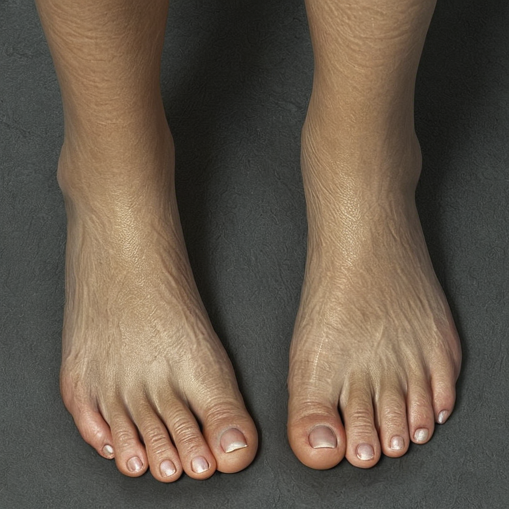 professional 3d model of  <lora:skin texture style v4:0.9> very detailed skin pore perfection
A cinematic skin texture style still image of a person's feet with a black background, detailed wrinkles, skin tags, perfect skin tone color, stretch marks, hyperrealism, realism, unrealengine, realistic, detailed skin pore, film still, still photography style, sharp style, detailed style, perfect style, perfection style, Kodak film skin color tone style, fujifilm skin tone color style, professional photography style, skin textured, skin texture style, perfect face, perfect mouth, perfect nose, perfect lips, perfect eyes, perfect ears, perfect skin, perfect skin pores, perfect body, perfect hair, very detailed skin pores, perfect skin texture style, 1girl, solo, simple background, barefoot, grey background, feet, toes, watermark, soles, letterboxed, web address, close-up, foot focus, dirty feet, 1boy, male focus, artist name
, octane render, highly detailed, volumetric, dramatic lighting