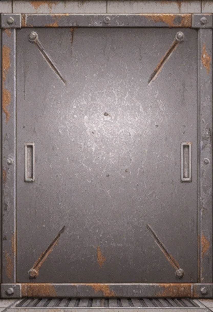 best quality, masterpiece, 
no humans, 
tiling texture, 
metal panel, rust