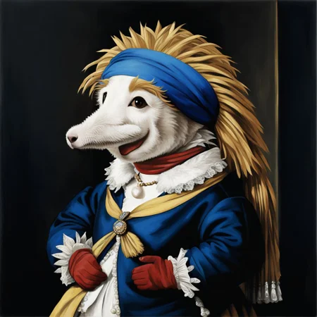 The girl with a pearl earring with KippiBenKippod <lora:Kippi_Ben_Kippod_SDXL:1.0>