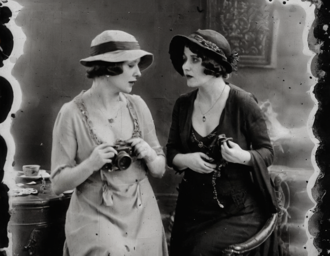 <lora:fdec:0.8>fdec two women 
photograph from 1920s