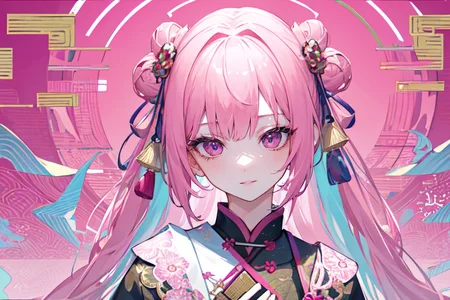 highly insanely detailed, masterpiece, top quality, best quality, highres, 4k, 8k, RAW photo, (very aesthetic, beautiful and aesthetic),
(code_style,codestyle),english text,japanese text,traditional chinese text,(sympattern,geometric pattern:1.2),
<lora:CodeStyle (half generic class)_564920:0>,
(1girl:1.3), 1other,
(pure pink background,transparent background:1.2),âââ