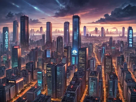 score_9, score_8_up, score_7_up,score_6_up, score_5_up, score_4_up,source_photo,photorealistic, BREAK <lora:gits95environment:0.6>,
gits95, cityscape, scenery, city, cloud, city lights, no humans, sky, skyscraper, night, building