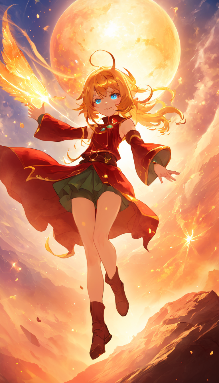 ethereal fantasy concept art of Cinematic scene, hero view, Tanya Degurechaff, Youjo Senki <lora:tanya_degurechaff_xl_v5:1>, action pose, masterpiece, best quality, high quality, highres, absurdres  . magnificent, celestial, ethereal, painterly, epic, majestic, magical, fantasy art, cover art, dreamy