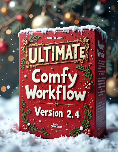 positiv Clip L:
aidmatextimprover, mvpstrCE style,  an award-winning comic book style,  closeup of a warm close-up of a Beautiful dreamy (Christmas package:1.3) Titeltext says "ULTIMATE Comfy Workflow Version 2.4", Snow in the background
positiv Clip G:
aidmatextimprover, mvpstrCE style,  an award-winning comic book style,  closeup of a warm close-up of a Beautiful dreamy (Christmas package:1.3) Titeltext says "ULTIMATE Comfy Workflow Version 2.4", Snow in the background
