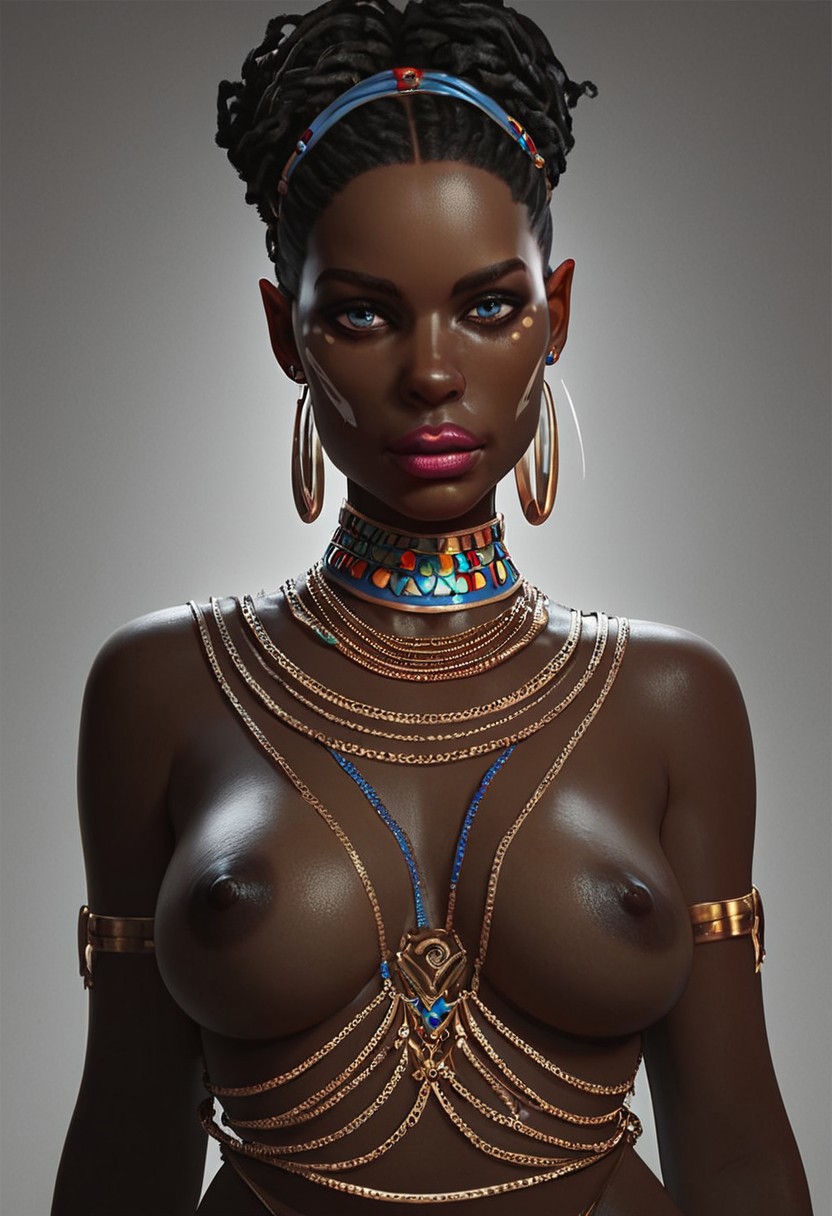 score_9, score_8_up, score_7_up, 1girl, solo, gorgeous girl, African, Zulu_Maiden, dark skin,