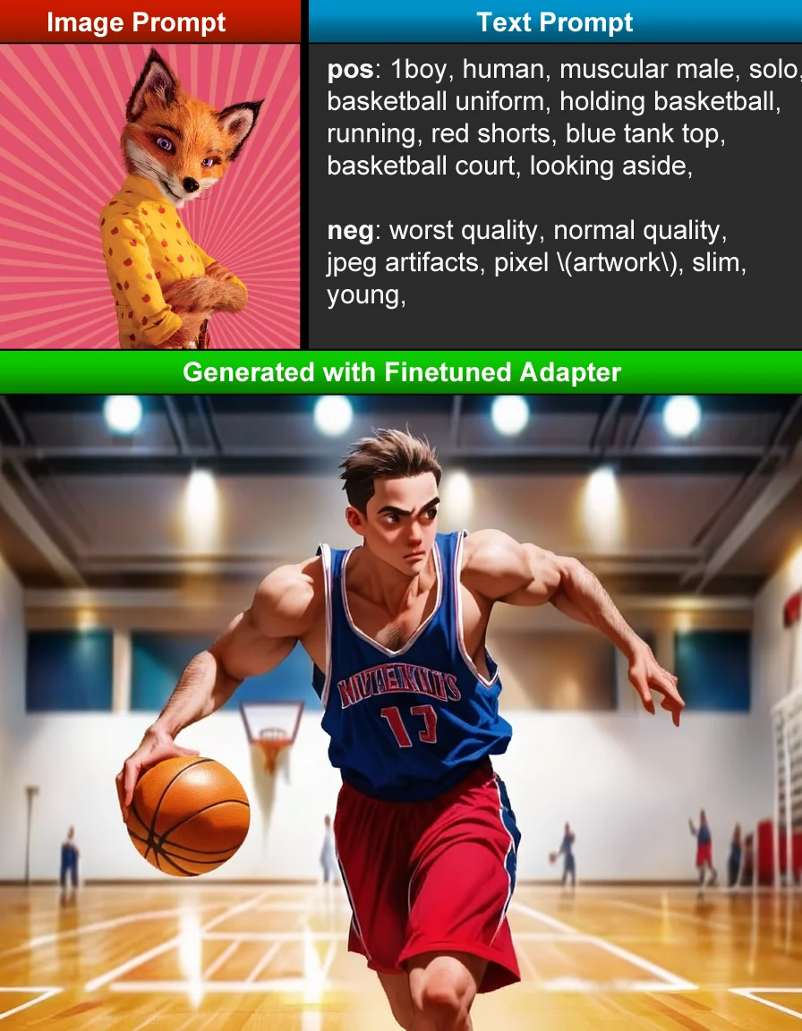 1boy, human, muscular male, solo, basketball uniform, holding basketball, running, red shorts, blue tank top, basketball court, looking aside,