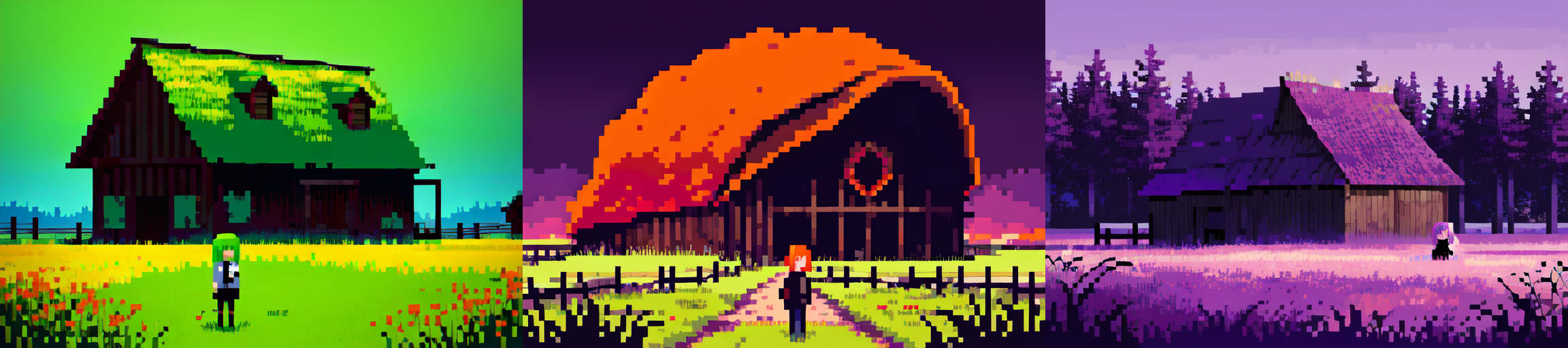 (otherworldly), highly insanely detailed, masterpiece, top quality, best quality, highres, 4k, 8k, RAW photo, (very aesthetic, beautiful and aesthetic), farm, fields, barn, fence, fantfa, <lora:FantasyFarm-10:0.5>, 
1girl, 
(__lazy-wildcards/char/haircolor__), 
(__lazy-wildcards/dataset/background-color__),âââ
