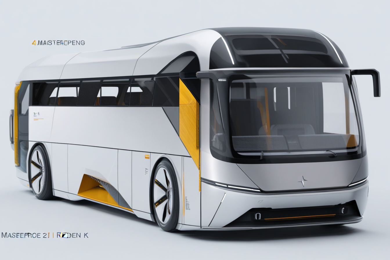 (best quality, masterpiece :1.2),bus,polestar design style,future,2D rendering,finely detailed,4k,octane render,product design,<lora:polestar_design_style_v2-000016>,