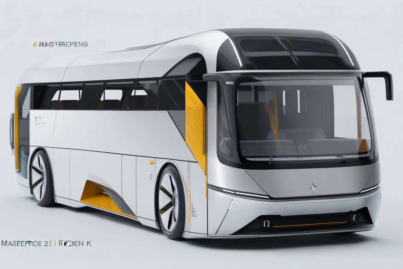 (best quality, masterpiece :1.2),bus,polestar design style,future,2D rendering,finely detailed,4k,octane render,product design,<lora:polestar_design_style_v2-000016>,