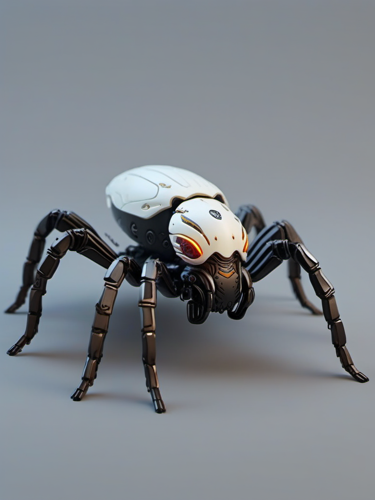 jixie,This is a mechanized spider with a cyberpunk style. Key features include its mechanical legs, articulated joints, <lora:ä»¿çæºæ¢°V1:0.7>,