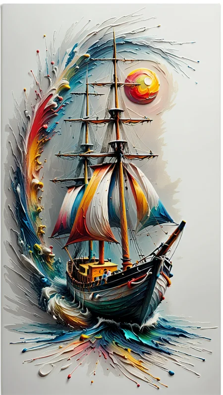 <lora:artfullyWHIMSICAL_SDXL_V1:1>, artwhmscl, romantic art, William Turner, vibrant colors, sailor boat, <lora:artfullyTREETTREET_SDXL_V1:1> Arttrttrt <lora:Colorful_Paint_SDXL:0.5> mad-thrdpnt <lora:Acrylic_Paint_Style_SDXL:0.5>