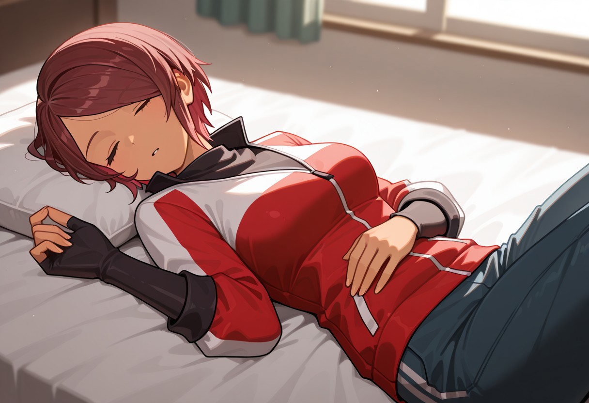 masterpiece, best quality, 32k, high resolution, absurdres, may zedong, sleeping