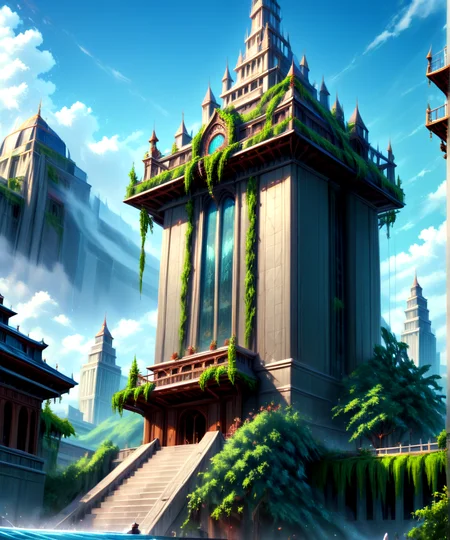 score_9, score_8_up, score_7_up,
<lora:Authoritarian_Architecture_(Architecture)_(Pony)_(AD):0.8> authoritarian, scenery, building, city, cityscape, architecture, monumental architecture,
8K, In'ei, chiaroscuro, soft natural volumetric cinematic perfect light, perfect depth of field shot, ray tracing, photometry, beautiful, subsurface scattering, idealized modern city, wide beautiful boulevards, busy city center, parks and manicured lawn areas, large parks, plazas, skyscrapers, hyper detailed, art by Thomas Kinkade, detailed background, detailed photographic fluffy anime clouds, Unreal Engine, CGI render, absurdly detailed, modern era photograph, masterclass oil painting,
BREAK zPDXL, zPDXLxxx, <lora:wowifierXL:0.2> art by mooncryptowow <lora:sdxl_lightning_8step_lora:0.4> <lora:detailed_notrigger:0.5>