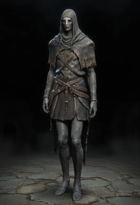 malformed hobo Miner lizardman in a roman soldier armor mixed with legionnaire attire
Standing on a flat ground
Set against a solid dark black color background to emphasize its unsettling unnatural form that emphasizes its silhouette. The medium is not a traditional painting or illustrative medium like watercolor or ink but rather a digital 3D rendering.
MikeFranchinastyle, bbstyle,, horror theme,, ZBClay model of a gray sculpture, zbrush, d4arks0uls, overcast lighting