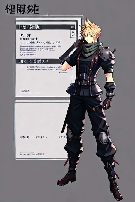 cloud strife, shinra_infantry_uniform