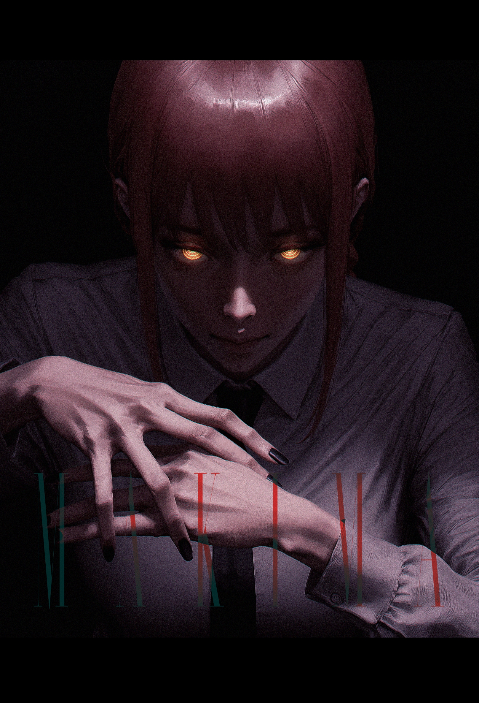 ringed eyes, 1girl, solo, makima \(chainsaw man\), chainsaw man, sangsoo jeong, 96yottea, narue,
realistic, limited palette, dark theme, black theme, textured,  focus on hand, agony theme, 
<lora:nhl-002-nai:0.6> nhl-002,
<lora:nhl-001-20:0.6> nhl-001, realistic,
very aesthetic, amazing quality, best quality, masterpiece,
