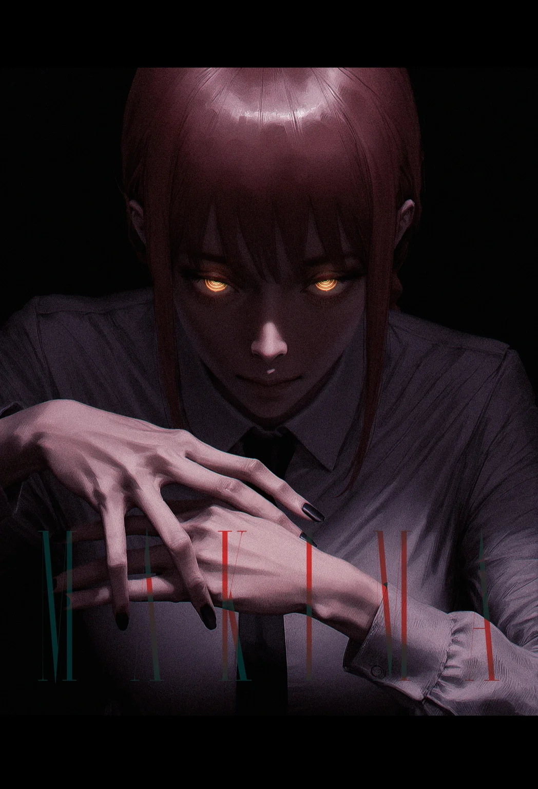 ringed eyes, 1girl, solo, makima \(chainsaw man\), chainsaw man, sangsoo jeong, 96yottea, narue,
realistic, limited palette, dark theme, black theme, textured, focus on hand, agony theme,
<lora:nhl-002-nai:0.6> nhl-002,
<lora:nhl-001-20:0.6> nhl-001, realistic,
very aesthetic, amazing quality, best quality, masterpiece,
