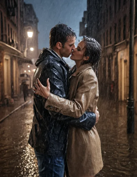 Skin Textures, High Resolution, High-Resolution Image, Cinematic, coupleslora, kiss, hug, romantic, city, night, heavy rain, wet clothes, coupleslora, kiss, hug, romantic, city, night, heavy rain, wet clothes,Cinematic Lighting, Dramatic lighting, high contrast, detailed shadows, high-resolution