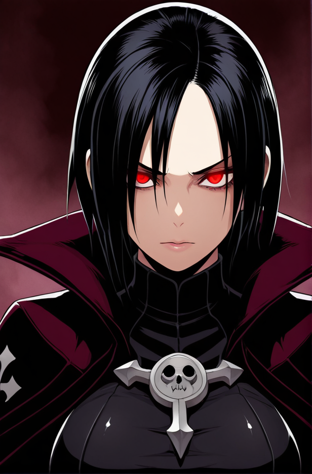 masterpiece, best quality, 8k, <lora:Butcha-u_Style_Evil_IL:1.4> 1girl, evil4