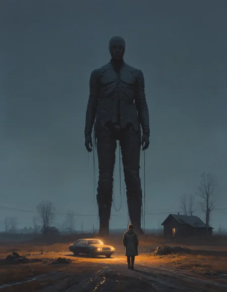 by simon stålenhag, (dark but beautiful:1.4), (masterpiece, best quality:1.4) , in the style of nicola samori,
<lora:epi_noiseoffset2:0.5> <lora:add-detail-xl:1> <lora:xl_more_art-full_v1:0.5> <lora:NicolaSamori:0.7>