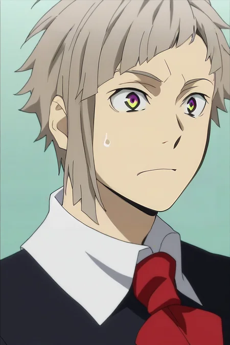 score_9, score_8_up, score_7_up, source_anime, anime screencap, anime coloring, , , upper body, , 1boy, solo, male focus, <lora:atsushi_nakajima_pony:0.8>, atsushi_nakajima, , graduation costume, science fiction superhero, , <lora:sdxl_lightning_8step_lora:1>