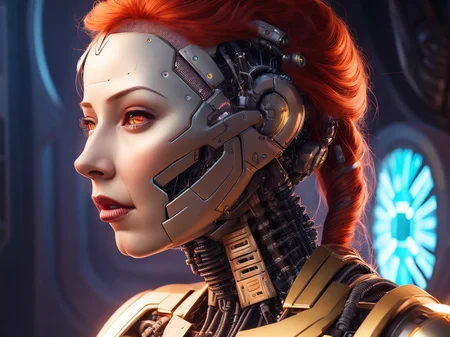 (cybernetics by emb-rrf2:1.2),(highly detailed:1.2),(best quality:1.2),(8k:1.2),sharp focus,(subsurface scattering:1.1),award-winning photograph,profile
(cyborg:1.2), neon glow,face centered,(standing in a futuristic spaceport:1.3)
(very detailed background:1.2),(sci-fi horror:1.2), knollingcase,(dreamlikeart:1.2), dramatic lighting, by Jeremy Lipking Antonio J. Manzanedo greg rutkowski alphonse mucha wlop