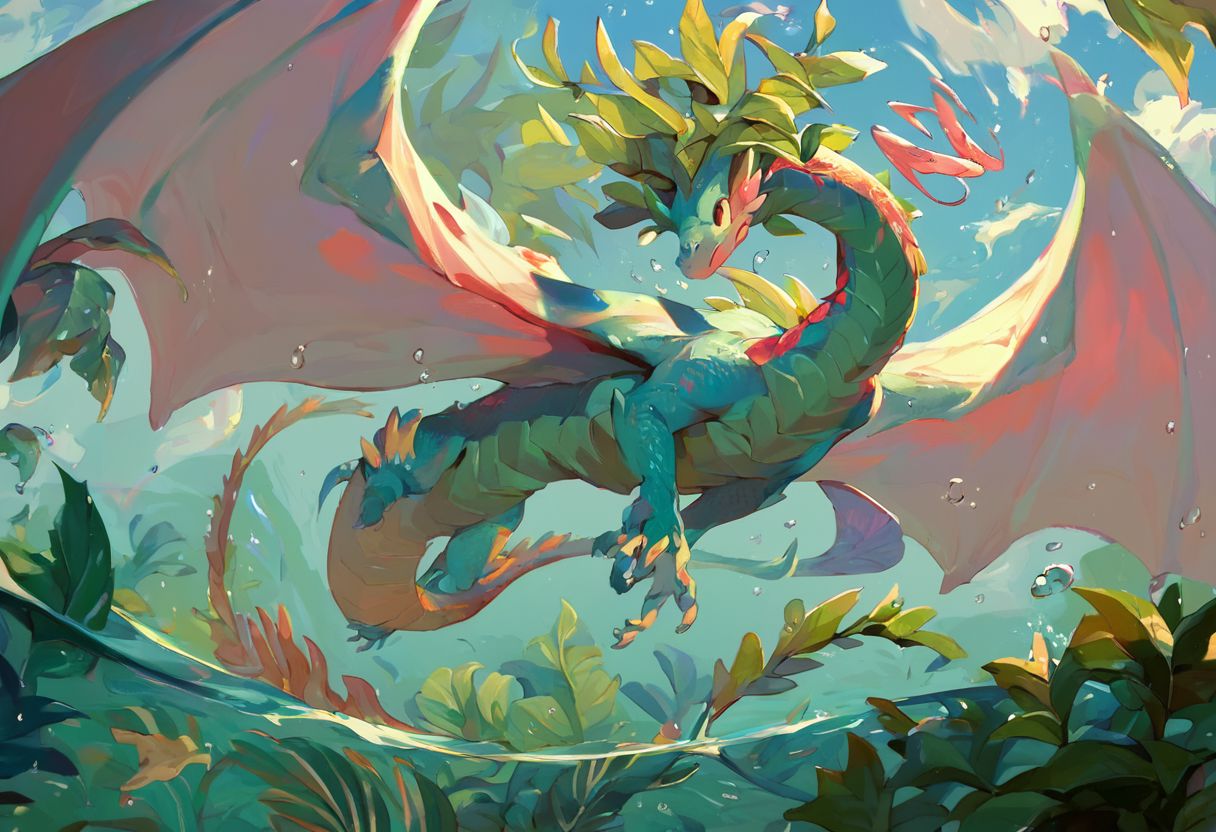score_9, score_8_up, score_7_up, score_6_up,
in a river, half covered by water, partially underwater shot, water dragon, serpent dragon
large water dragon, dragon wings, large wings, covered in seaweed,