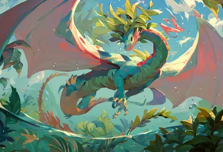score_9, score_8_up, score_7_up, score_6_up,
in a river, half covered by water, partially underwater shot, water dragon, serpent dragon
large water dragon, dragon wings, large wings, covered in seaweed,