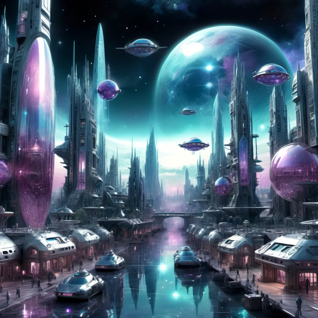 ((best quality)), ((masterpiece)), ((realistic,digital art)), (hyper detailed),DonMC3l3st14l3xpl0r3rsXL City, tech, scifi, futuristic , 8K, HDR, <lora:DonMC3l3st14l3xpl0r3rsXL-000007:1>