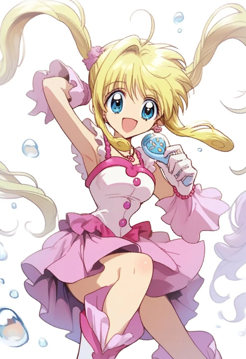score_9,score_8_up, score_7_up, source_anime, 1girl, <lora:lucia.pony:1>,lucia,yellow hair,twin tail,long hair,mini dress,gloves,boots,off shoulder,bare shoulder,necklace,wrist jewlry, shiny skin, sitting, smile, looking at viewer, foot forward, hand behind head, elbow down, deep sea, underwater, bubble, diving, solo, cowboy shot, dutch angle