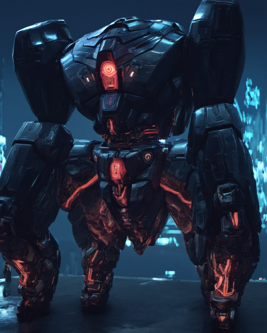 Rmnants <lora:remnantsXL-000005:1>,epic machine giant robot,omni structures in the background,glowing