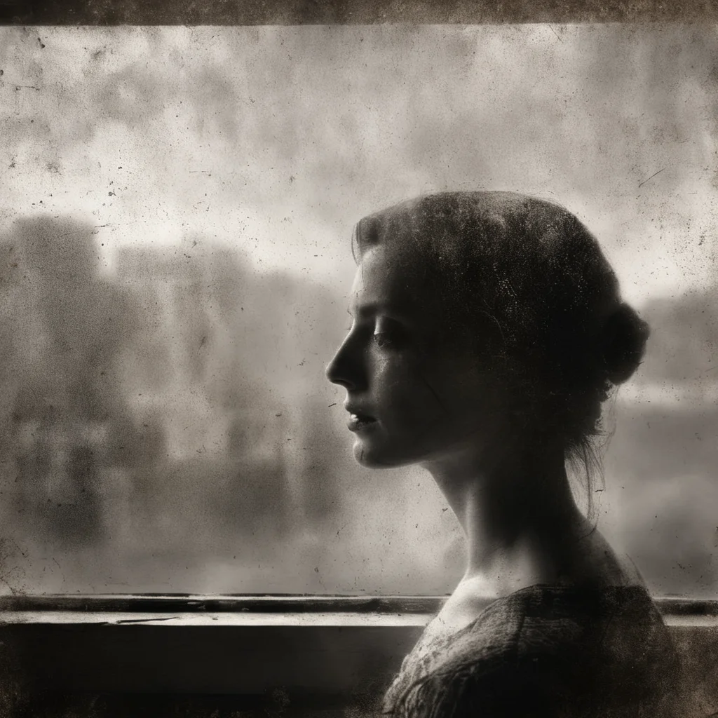 double exposure, a woman in the room rain window
  <lora:SDXL_double_exposure_Sa_May_V8:1> sepia old scratches, stains