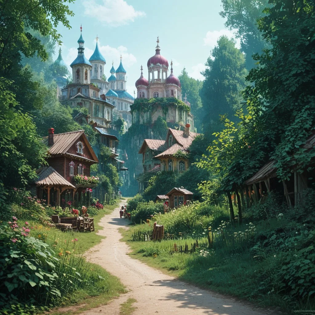 score_9, score_8_up, score_7_up, scenery, village, nature, highly detailed, masterpiece, hyperrealistic, <lora:Esenin2:1>