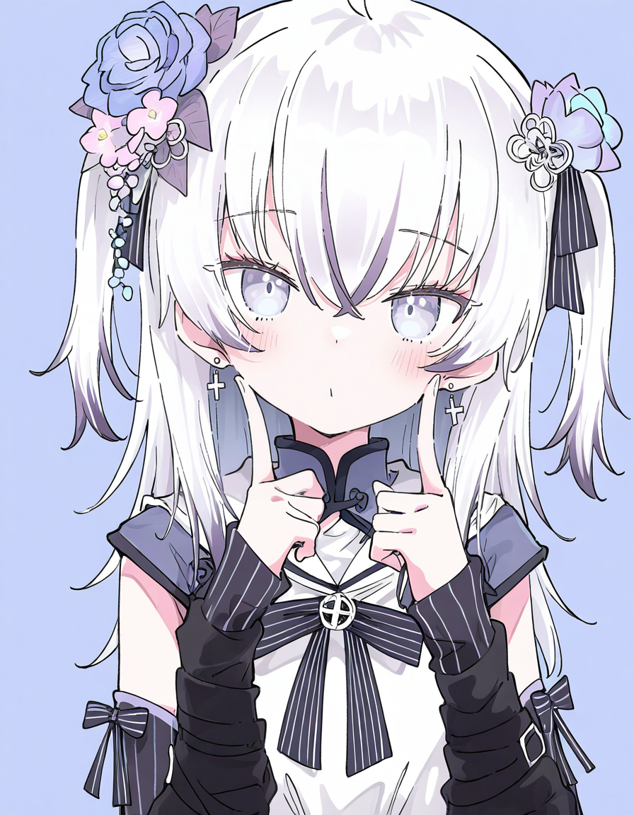 1girl,azuma seren,detached sleeves,pupils,(round face:0.8),looking at viewer,solo,upper body,<lora:seren-000011>,, masterpiece, best quality, very aesthetic, absurdres,newest, incredibly absurdres,, (Ixy:0.6)),(hiten \(hitenkei\):0.7),