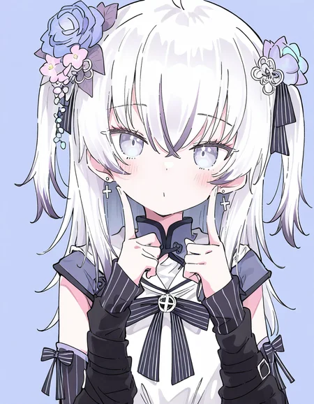 1girl,azuma seren,detached sleeves,pupils,(round face:0.8),looking at viewer,solo,upper body,<lora:seren-000011>,, masterpiece, best quality, very aesthetic, absurdres,newest, incredibly absurdres,, (Ixy:0.6)),(hiten \(hitenkei\):0.7),