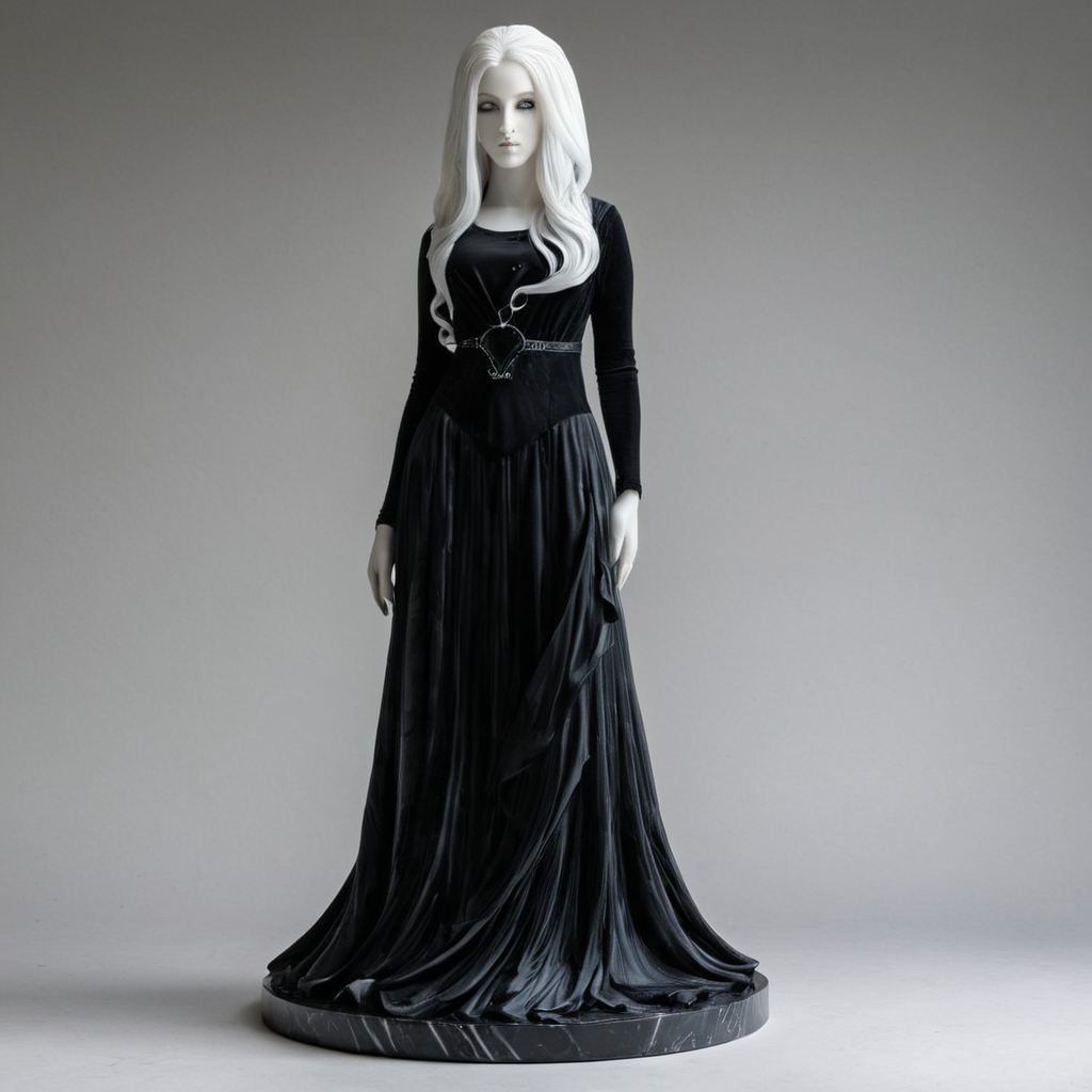 <lora:perfection style:0.3> perfection style
<lora:sculpture v3:0.9>
Marble sculpture of
 <lora:Tron style:1>
gothic girl with glowing hair and a black top