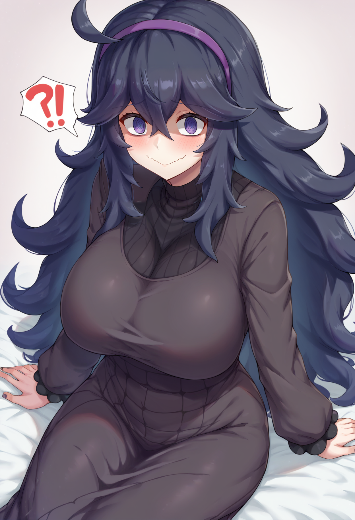 score_9, score_8_up, score_7_up,
BREAK
source_anime,
BREAK
hex maniac \(pokemon\), pokemon, 1girl, purple eyes, purple hairband,
shy, blush, long hair, ahoge, @_@, large breasts, long dress, black dress, long sleeves,
 <lora:Cream Cod-v1-PDXL:1>
