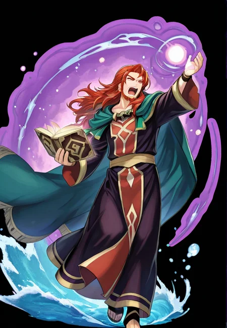 masterpiece, best quality, amazing quality, very aesthetic, absurdres, newest, detailed background, secluded beach,,
feh, magicaura, magic, water, bubbles, aura,
1boy, solo, book, male focus, red hair, full body, cape, jewelry, teeth, magic, facial hair, long hair, open mouth, robe, earrings, beard
<lora:Fire_Emblem_Heroes_Style:1> <lora:Magic_Aura:1>