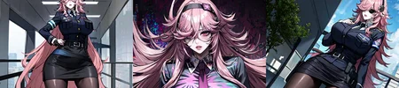 highly insanely detailed, masterpiece, top quality, best quality, highres, 4k, 8k, RAW photo, (very aesthetic, beautiful and aesthetic),
__lazy-wildcards/cosplay-char/tenkuu_shinpan/yayoi_kusakabe/prompts__,
<lora:Yayoi_Kusakabe:0.6>,
(1girl:1.3), 1other,
__lazy-wildcards/dataset/background__,âââ