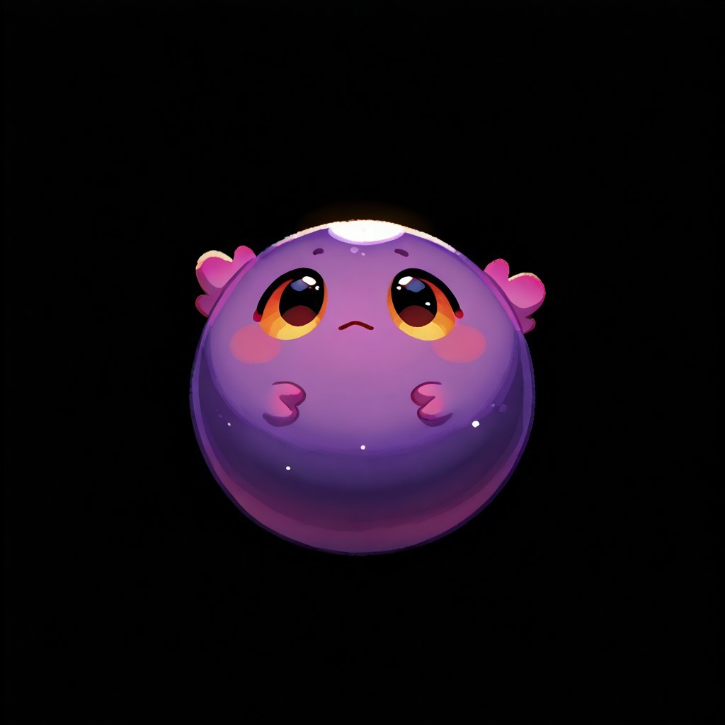 "(masterpiece, best quality, high quality, highres), very awa, highres, absurdres,
(naguru \(cyoroama\):0.9), (chii-kun \(seedyoulater\):0.7), pikaole, cute, 
round ball monster, eyes on top of head, solo,, no humans, black background
(no humans:1.1), (cute:1.2), comfy, solo, cozy,
