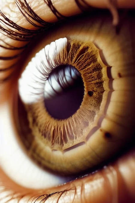 <lora:macro-eye:0.81>, macro-eye , mountain, tree , floating island , useembeddingname, double exposure , detailed skin around the iris, brown