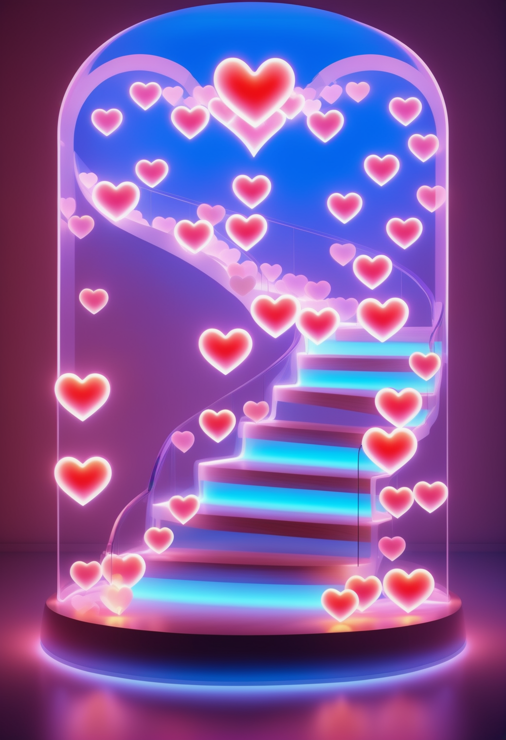 made out of reij-trnsprnt filled with reij-hrts light by reij-glow <lora:heartglow-000006:1>, "Cold Front", background is Giant's Stairs, fertile, best, delicate, epic atmosphere, intricate artistic color, background inspired, epic composition, intricate, extremely rich detail, very