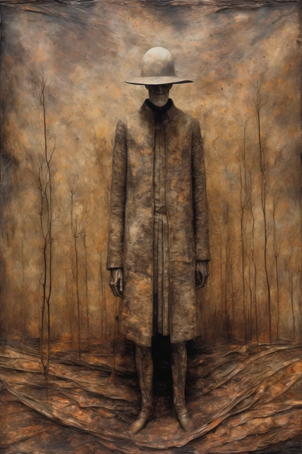 <lora:Santiago Caruso Style:1>Santiago Caruso Style - in Charles White style mixed with Anselm Kiefer style