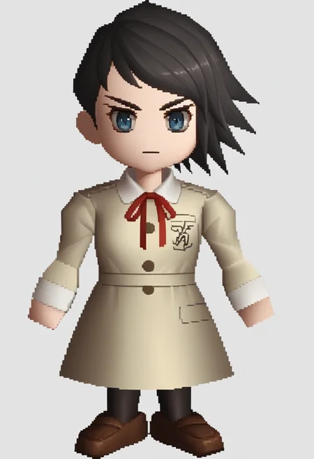 score_9, score_8_up, score_7_up, source_anime BREAK 1girl, solo,
<lora:zs_FFVIIChibisXL_1:1> ffviichibis, chibi, standing, full body, white background
<lora:zs_YokoXL:1> yokosmtvv, short hair, black hair, swept bangs, uniform, red neck ribbon, skirt, black pantyhose, plain background