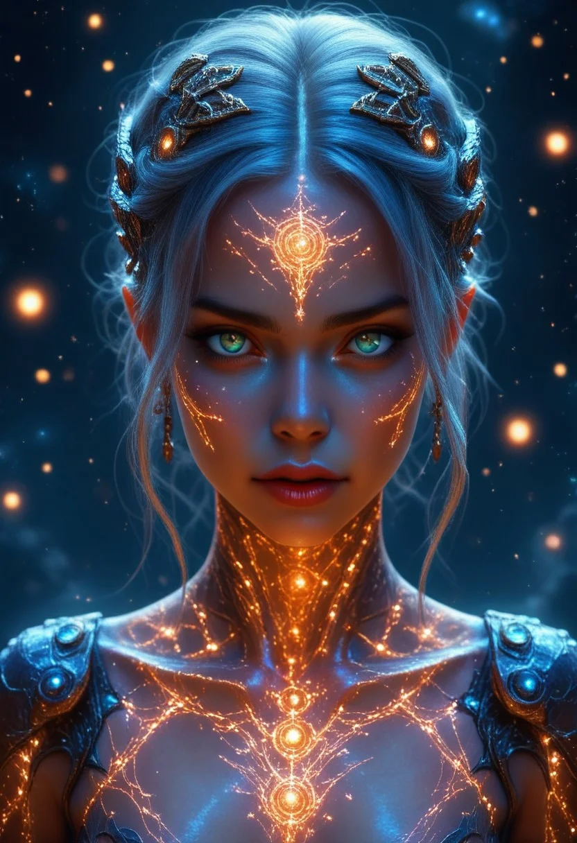 Gorgeous Galactic female portrait