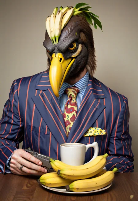 deagle, bananas in pajamas