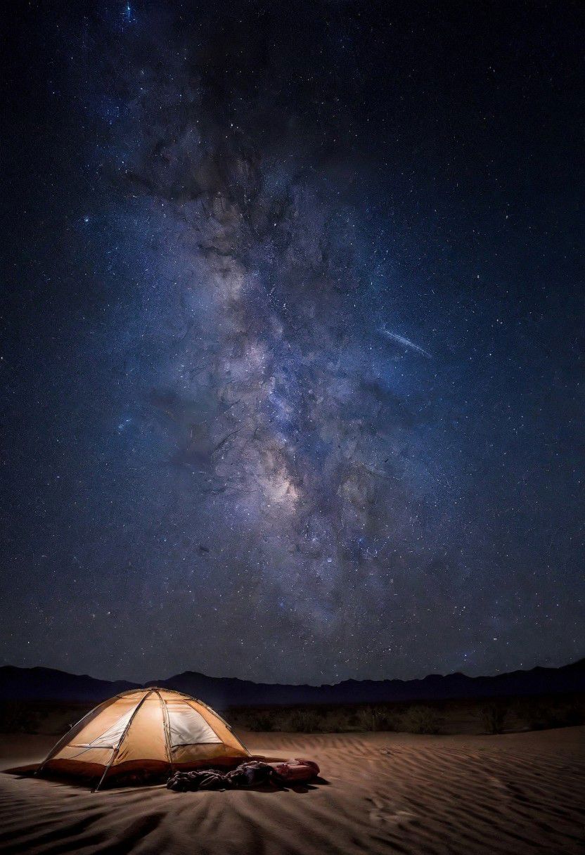 Chiahuahuan desert under a protected Dark Sky. Lying in our bed, we could see the bands of the milky way.  Painstaking Attention To Details